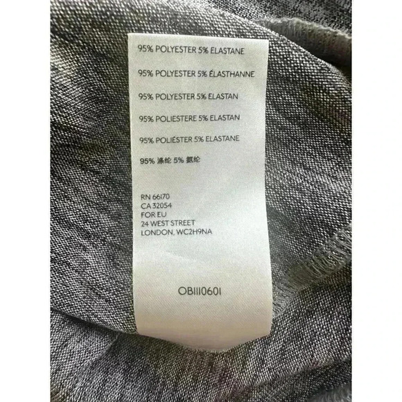 Anthropologie Carys Dolman Metallic Silver Faux Wrap Blouse Top XSP - Picture 8 of 9